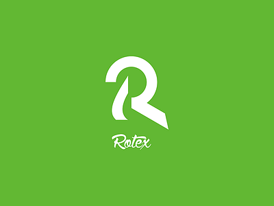 Rotex design flat green logo rotex