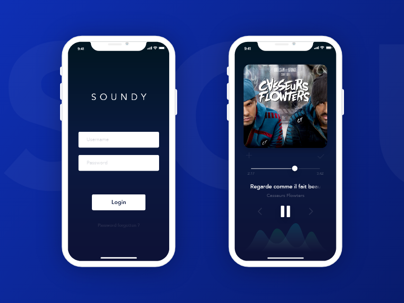 SOUNDY Music App iphone x iphone app music soundy