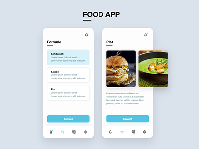 Food App app food food app select ui