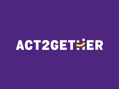 ACT2GETHER Logo brand branding identity logo nonprofit ong rebrand wordmark