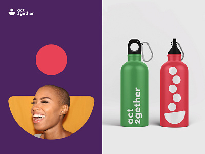 ACT2GETHER concept brand branding identity logo nonprofit ong rebrand visual language