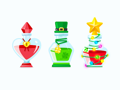 Agar.io Potions flask game game art game asset icons illustraion mobile game potion vectorart