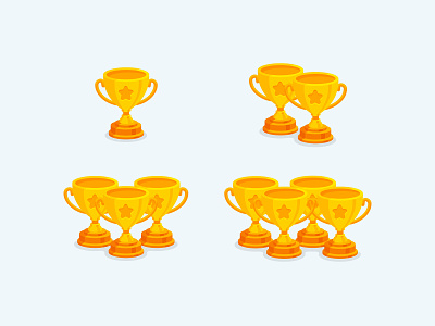 Agar.io Trophies cup game game art game asset game assets icons illustration mobile game trophies trophy vector vectorart