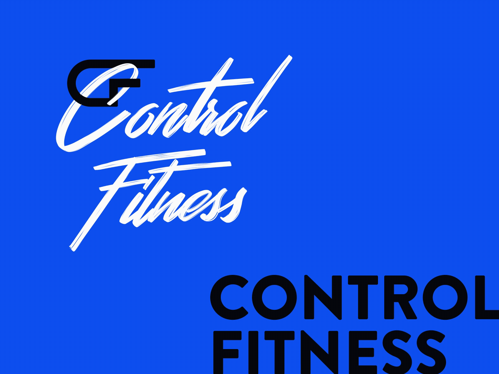 Control Fitness brand branding design identity identity branding lettering logotype visual language