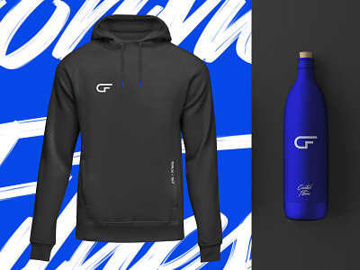 Control Fitness bottle brand branding hoodie identity logo swag visual language
