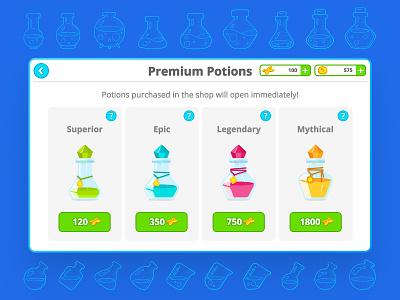 Agar.io Premium Potions game menus