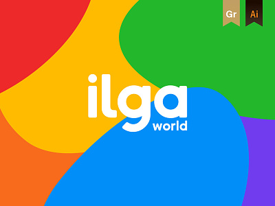 ILGA Logo brand branding identity lgbt logo rebrand system visual language wordmark