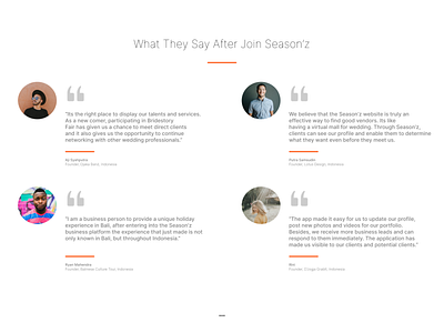 Success Story Page Inspiration Design - Season'z
