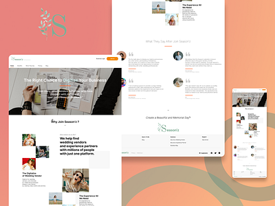 Season'z for Business Website | Web Design app design illustration logo ui ux