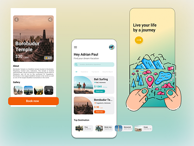 Travel Inspiration Design | Mobile Apps