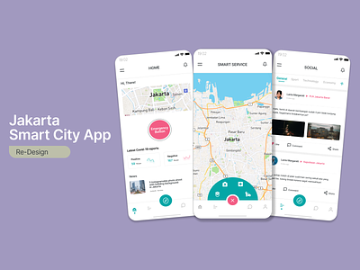Jakarta Smart City App | Mobile App app city design indonesia jakarta smart smartcity ui ux