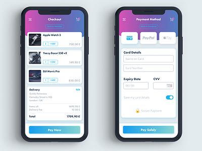 UI Mobile Checkout Flow app checkout checkout form checkout page ecommerce ecommerce app ecommerce shop mobile mobile app design mobile application payment payment form payment method product design ui ui mobile uidesign user interface