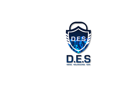 D.E.S SECURITY graphic design logo