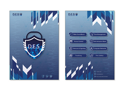 FLYER D.E.S brochure flyer graphic design