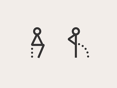 Gender neutral washroom signs
