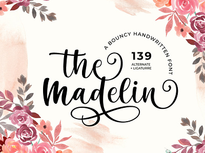 The Madelin - Handwritten Font the madelin handwritten font