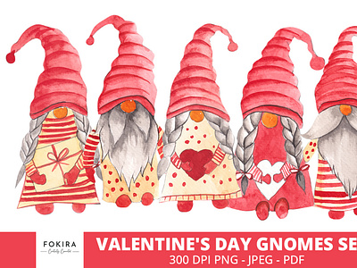 Valentine's Day Gnomes sets