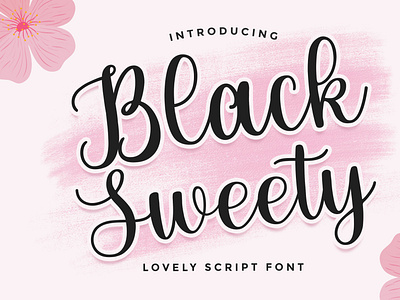 Black Sweety - Lovely Script Font