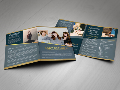 Salon Spa Bi-Fold Brochure Design bifold bifold brochure brochure brochure design