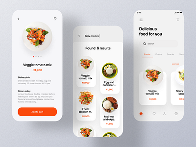 Food delivery app branding design illustration ui ux