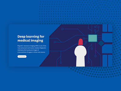 Deep learning — UI case study card branding components illustration ui website