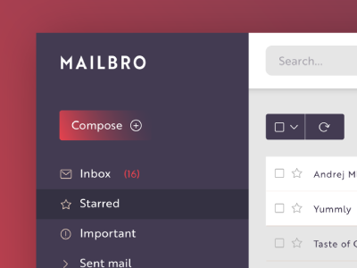 Email Dashboard UI Challenge 