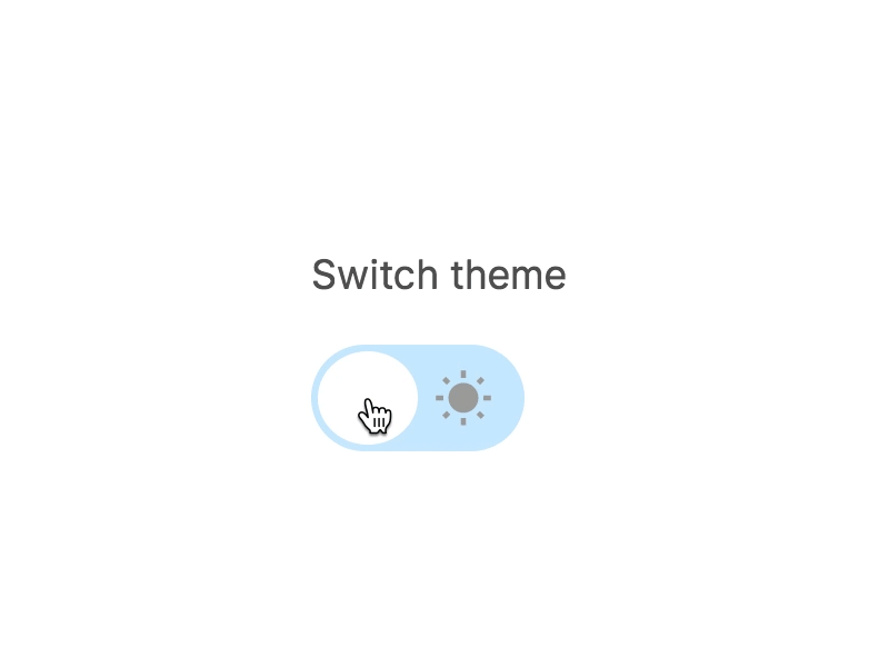 Theme toggle switch input switch theme toggle