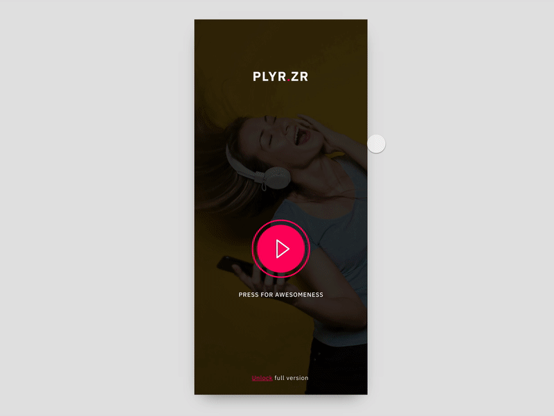 Plyr.zr — made in Studio app concept invision studio invison music studio