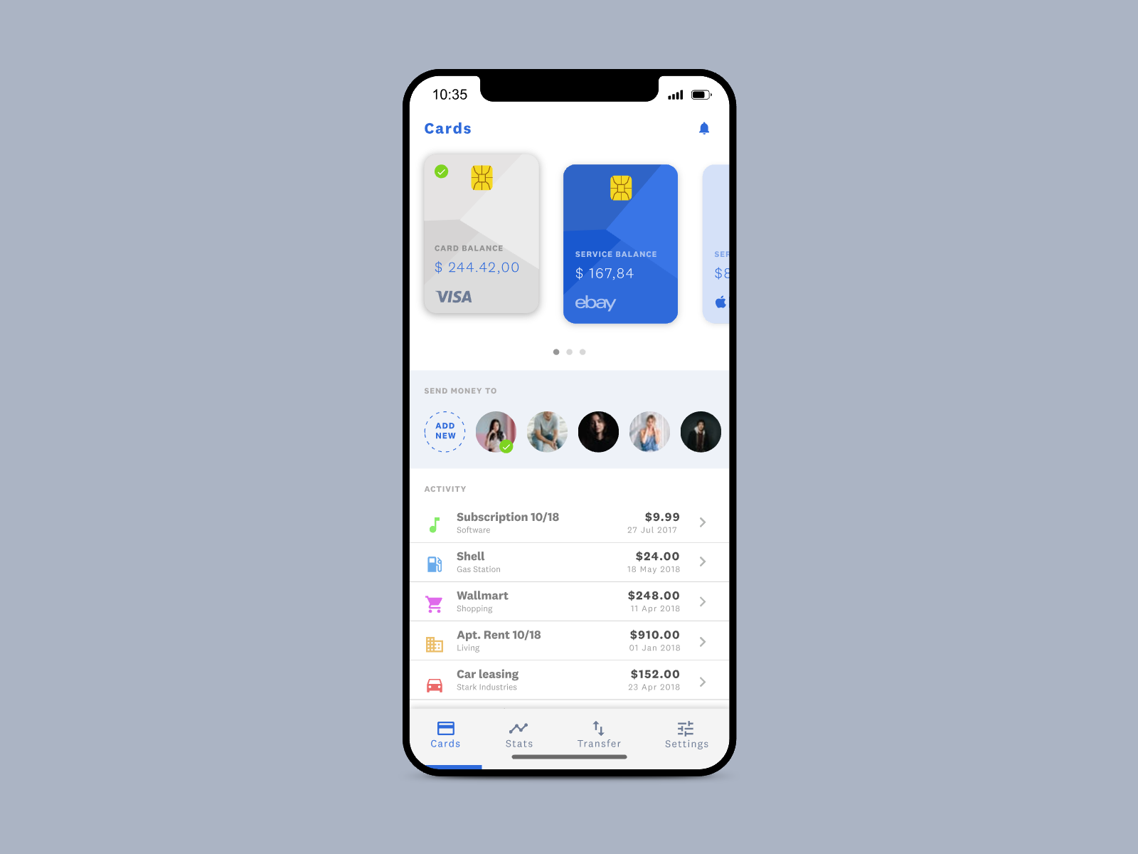 Banking — app concept by Mihael Tomić for Mono on Dribbble