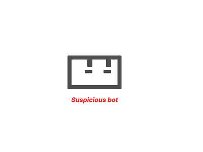 Suspicious bot - logo sign animated animation bot logo robot