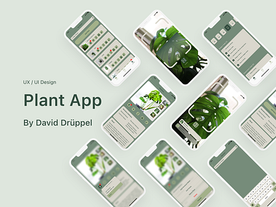 Plant App Concept figma gardening graphic design mobile mobile app plant app ui user experience user interface ux