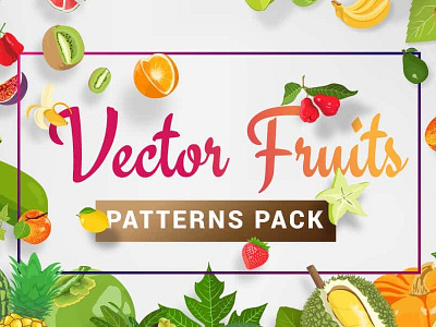 Vector Fruit Patterns fruit fruit illustration fruit pattern seamless pattern