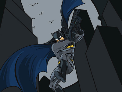 Batman Cartoon Illustration