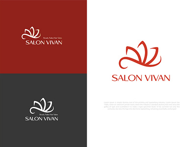 Salon Vivan Logo Design branding illustration print product design typography