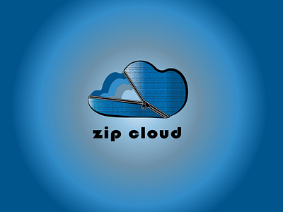 zip cloud branding cloudcomputinglogo dailylogo dailylogochallenge dailylogochallenge14 design designer designideas illustrator logo zipcloud