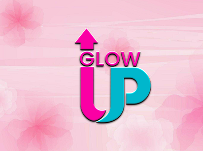 Glow Up Skin logo branding design illustration logo