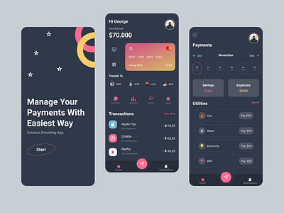 Mobile Bank Design app branding design icon minimal mobilebank ui ux