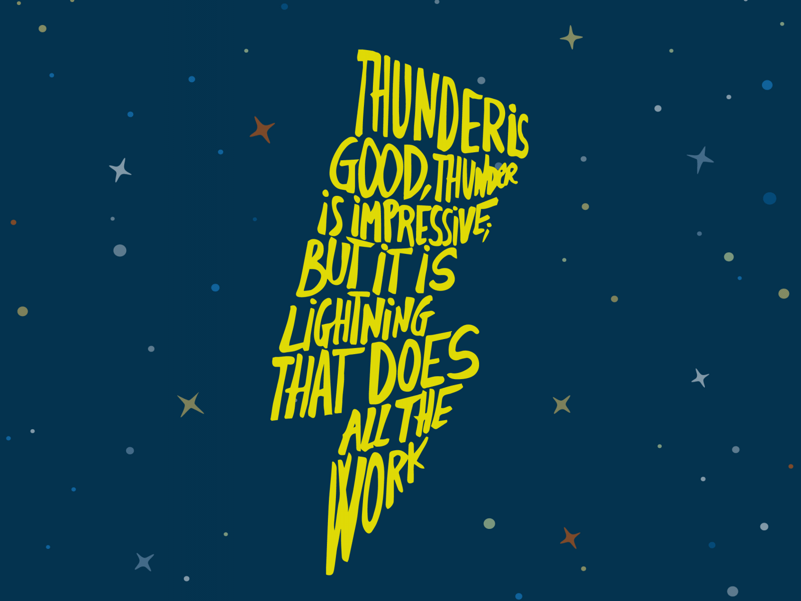 Thunder and stars animation design gif stars thunder typography