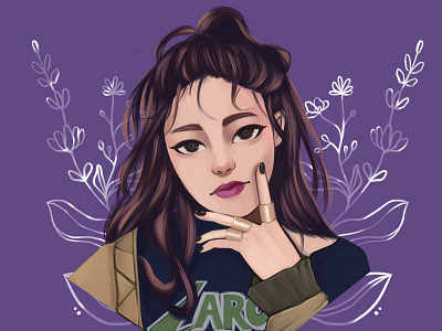 Jennie Blackpink Artwork illustration procreate vector