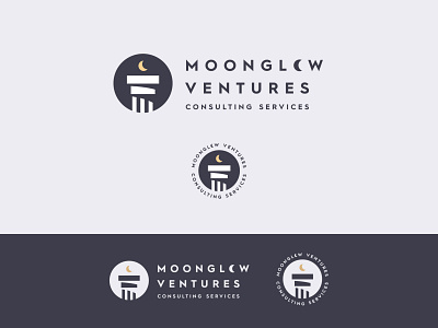 Logo design for Moonglow Ventures branding identity logo logotype style