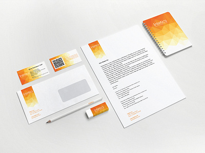 Logo design and Corporate Identity for Intetics branding identity logo logotype stationery style