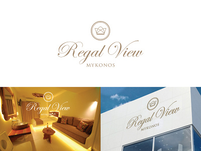 Logo design for Regal View Mykonos branding identity logo logotype style