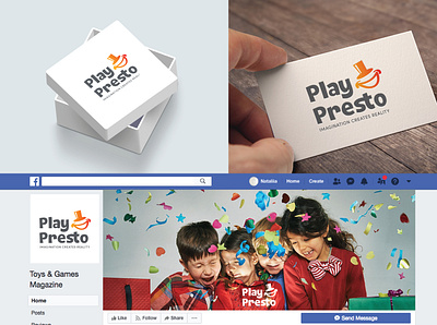 Logo design for PlayPresto branding identity logo logotype style