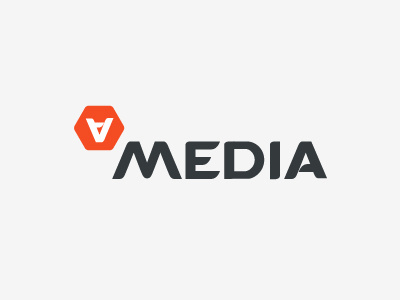 A-Media branding logo logotype