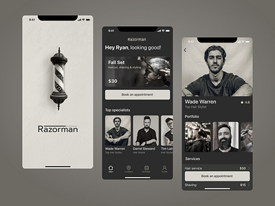 Barber booking app