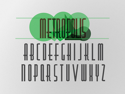 Metropolis font font