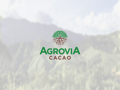 Agrovia Logo cacao logo bradning organic