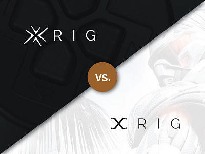 Xrig logo version 1, and version 2 gaming hardver industry letter logo pc tech x