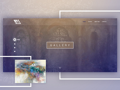 Personal project art design gallery landing page web