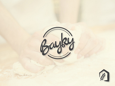 Bayky Logo bakery bread food logo pastry vintage